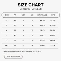 COLLECTION LINGERIE-Size Chart in CM.